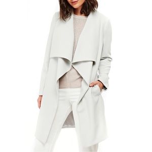 Wallis Grey Duster Coat in Size Small
